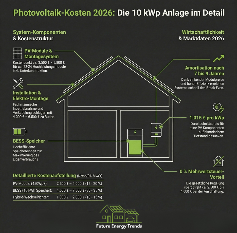  Was kostet eine 10 kW Solaranlage